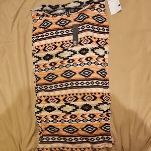 Ultra Flirt Multicolor Tribal Pencil Skirt